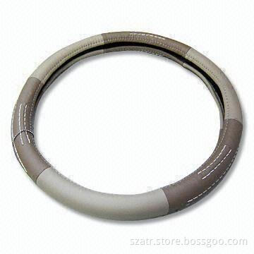Leather Steering Wheel Cover, Available in Three Different Colors